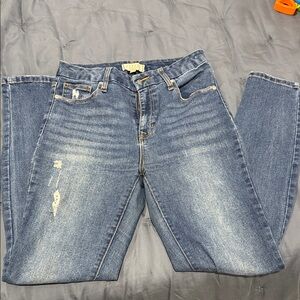 Harper Women's Skinny Distressed Blue Jeans